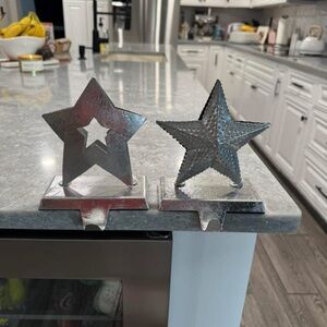 Silver Star Stocking Holders